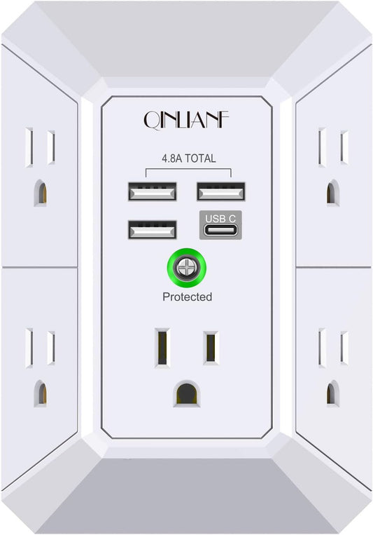 USB Wall Charger, Surge Protector, Outlet Extender